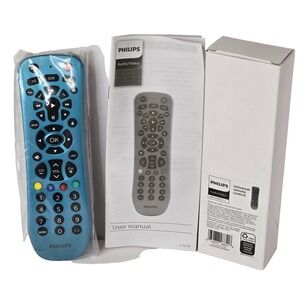 Philips TV Device Universal Remote Brushed TEAL Blue SRP3249B/27-1 No Warranty